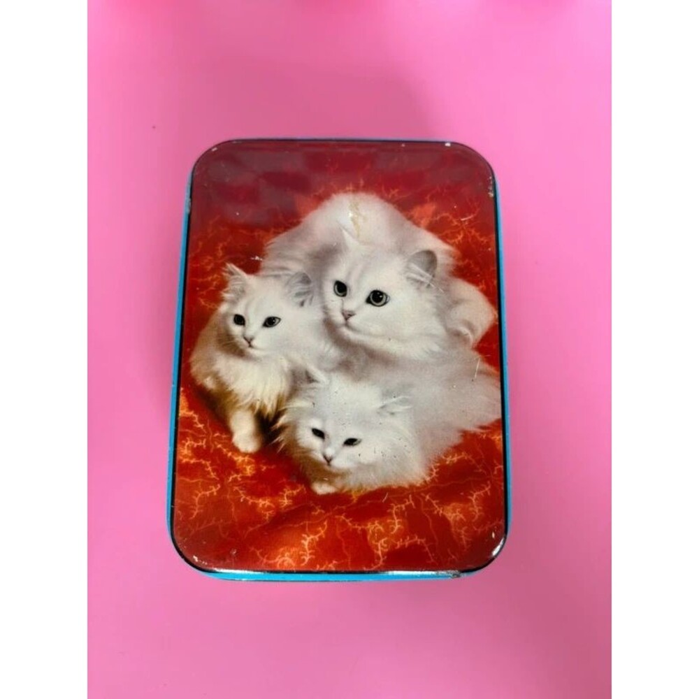 Vintage cat tin